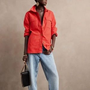 Banana Republic Hopsack Shirt Jacket